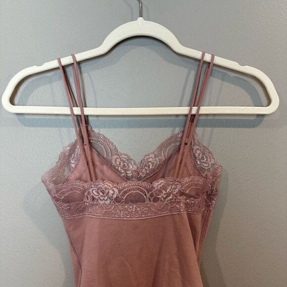 Abercrombie & Fitch Dusty Rose Thong Bodysuit Small - Picture 5 of 9